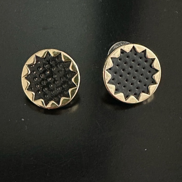 House of Harlow 1960 Jewelry - HOUSE OF HARLOW Perforated Statement Earrings